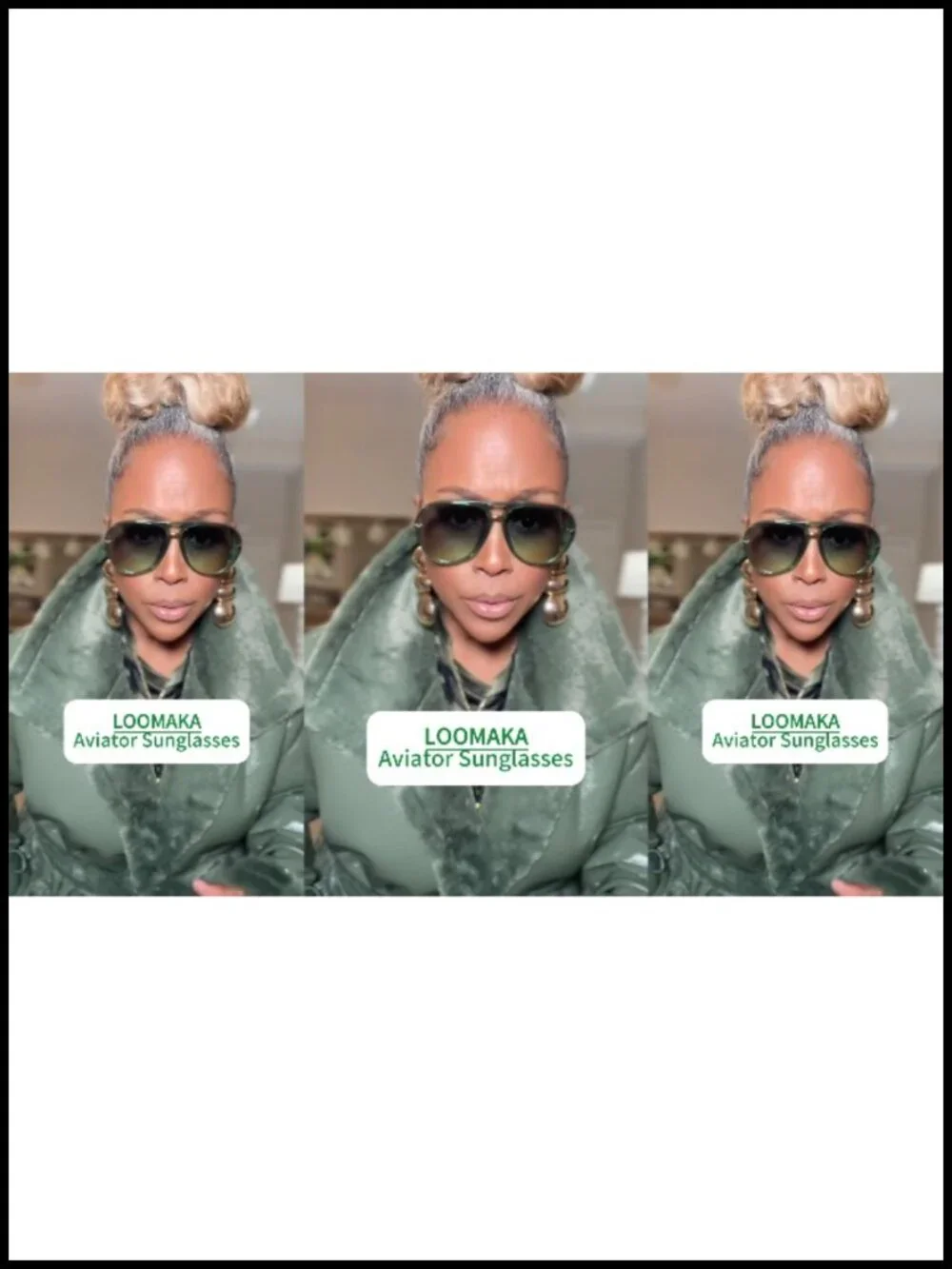 Oversized Aviator Sunglasses Women Retro Y2K UV400 Driving Shades